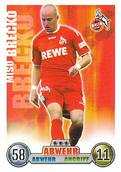 Miso Brecko 1. FC Koln 2008/09 Topps MA Bundesliga #202